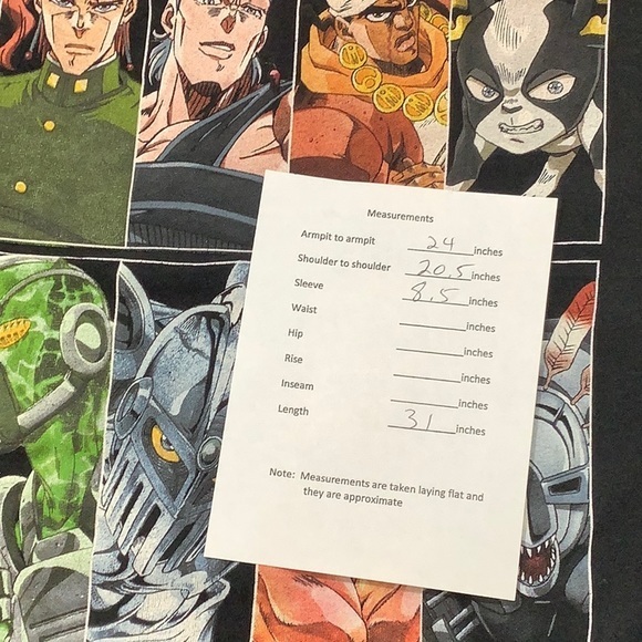 Jojo’s Bizarre Adventure the animation large front logo t shirt size XXL - Picture 8 of 8